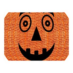 Fabric Halloween Pumpkin Funny Double Sided Flano Blanket (mini)  by Celenk