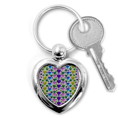 Love In Eternity Is Sweet As Candy Pop Art Key Chains (heart)  by pepitasart