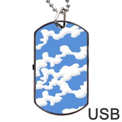 Cloud Lines Dog Tag Usb Flash (two Sides) by jumpercat