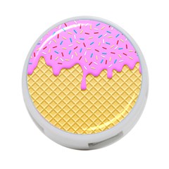 Strawberry Ice Cream 4-port Usb Hub (two Sides)  by jumpercat
