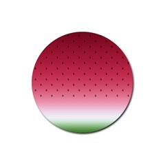Watermelon Rubber Round Coaster (4 Pack)  by jumpercat