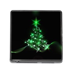 Christmas Tree Background Memory Card Reader (square) by BangZart