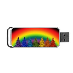 Christmas Colorful Rainbow Colors Portable Usb Flash (two Sides) by BangZart