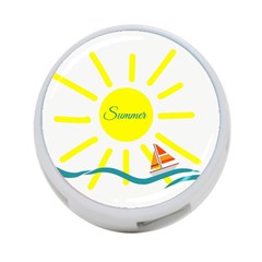 Summer Beach Holiday Holidays Sun 4-port Usb Hub (one Side) by BangZart