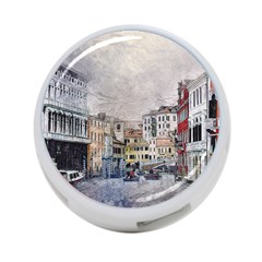Venice Small Town Watercolor 4-port Usb Hub (two Sides)  by BangZart
