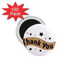 Thank You Lettering Thank You Ornament Banner 1 75  Magnets (100 Pack)  by BangZart