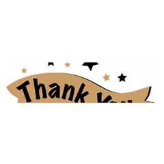 Thank You Lettering Thank You Ornament Banner Satin Scarf (oblong) by BangZart