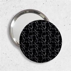 Black And White Textured Pattern 2 25  Handbag Mirrors by dflcprints