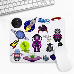 Space Clip Art Aliens Space Craft Large Mousepads by Celenk