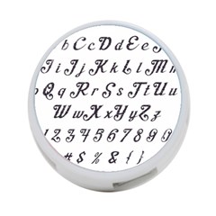 Font Lettering Alphabet Writing 4-port Usb Hub (one Side) by Celenk