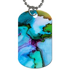 Abstract Painting Art Dog Tag (one Side) by Celenk