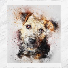 Dog Animal Pet Art Abstract Canvas 11  X 14   by Celenk