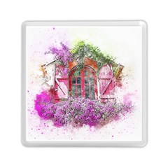 Window Flowers Nature Art Abstract Memory Card Reader (square)  by Celenk