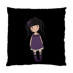 Dolly Girl In Purple Standard Cushion Case (two Sides) by Valentinaart