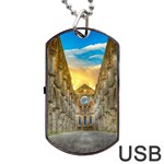 Abbey Ruin Architecture Medieval Dog Tag USB Flash (One Side) Front