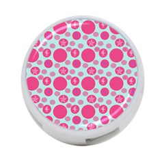 Blue Retro Dots 4-port Usb Hub (one Side) by snowwhitegirl