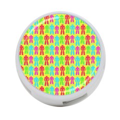 Colorful Robots 4-port Usb Hub (one Side) by snowwhitegirl