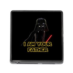 Darth Vader Cat Memory Card Reader (square) by Valentinaart