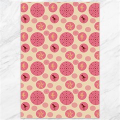 Cream Retro Dots Canvas 12  X 18   by snowwhitegirl