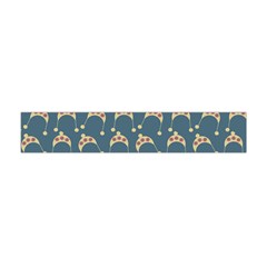 Teal Beige Hats Flano Scarf (mini) by snowwhitegirl