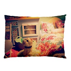 Cream Dollhouse Pillow Case by snowwhitegirl