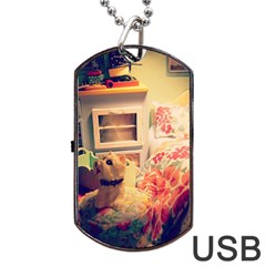 Cream Dollhouse Dog Tag Usb Flash (two Sides) by snowwhitegirl
