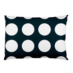 Big Dot Teal Blue Pillow Case (two Sides) by snowwhitegirl