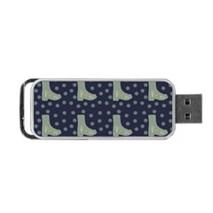 Blue Boots Portable Usb Flash (one Side) by snowwhitegirl