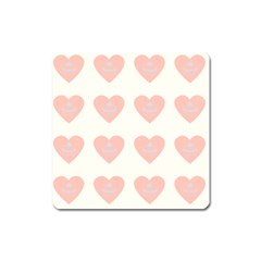 Cupcake White Pink Square Magnet by snowwhitegirl