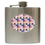 Quilt Of My Patterns Small Hip Flask (6 oz) Front