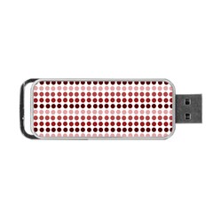 Reddish Dots Portable Usb Flash (one Side) by snowwhitegirl