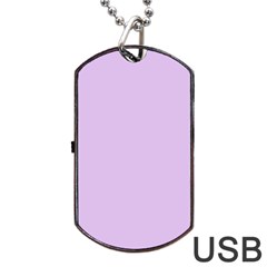 Lilac Morning Dog Tag Usb Flash (two Sides) by snowwhitegirl