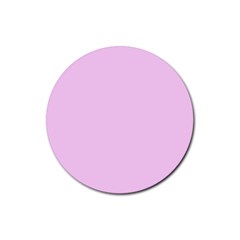 Soft Pink Rubber Coaster (round)  by snowwhitegirl