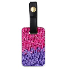 Wool Knitting Stitches Thread Yarn Luggage Tags (one Side)  by Nexatart