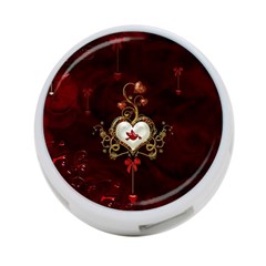 Wonderful Hearts With Dove 4-port Usb Hub (two Sides)  by FantasyWorld7