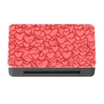 Background Hearts Love Memory Card Reader with CF Front