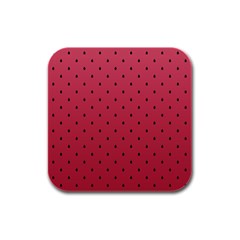 Watermelon Minimal Pattern Rubber Square Coaster (4 Pack)  by jumpercat