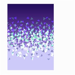 Purple Disintegrate Large Garden Flag (two Sides) by jumpercat