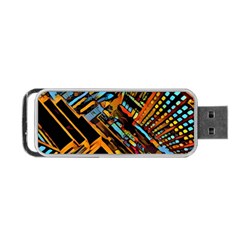 City Scape Portable Usb Flash (one Side) by NouveauDesign