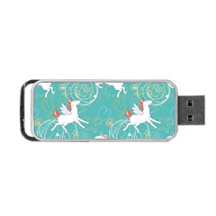 Magical Flying Unicorn Pattern Portable Usb Flash (one Side) by Bigfootshirtshop