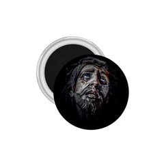 Jesuschrist Face Dark Poster 1 75  Magnets by dflcprints