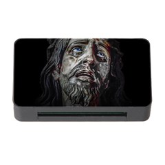Jesuschrist Face Dark Poster Memory Card Reader With Cf by dflcprints