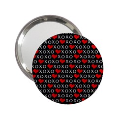 Xoxo Valentines Day Pattern 2 25  Handbag Mirrors by Valentinaart