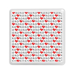 Xoxo Valentines Day Pattern Memory Card Reader (square)  by Valentinaart