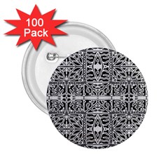 Dark Oriental Ornate Pattern 2 25  Buttons (100 Pack)  by dflcprints