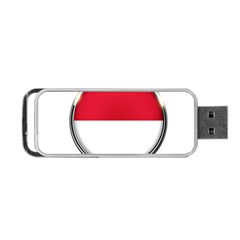 Monaco Or Indonesia Country Nation Nationality Portable Usb Flash (one Side) by Nexatart