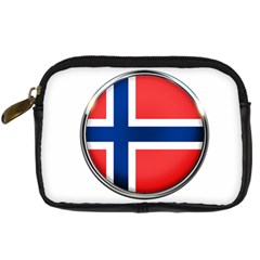 Norway Country Nation Blue Symbol Digital Camera Cases by Nexatart