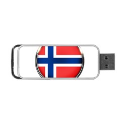 Norway Country Nation Blue Symbol Portable Usb Flash (two Sides) by Nexatart