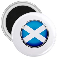 Scotland Nation Country Nationality 3  Magnets by Nexatart