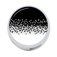 Flat Tech Camouflage Black And White 4-port Usb Hub (one Side) by jumpercat